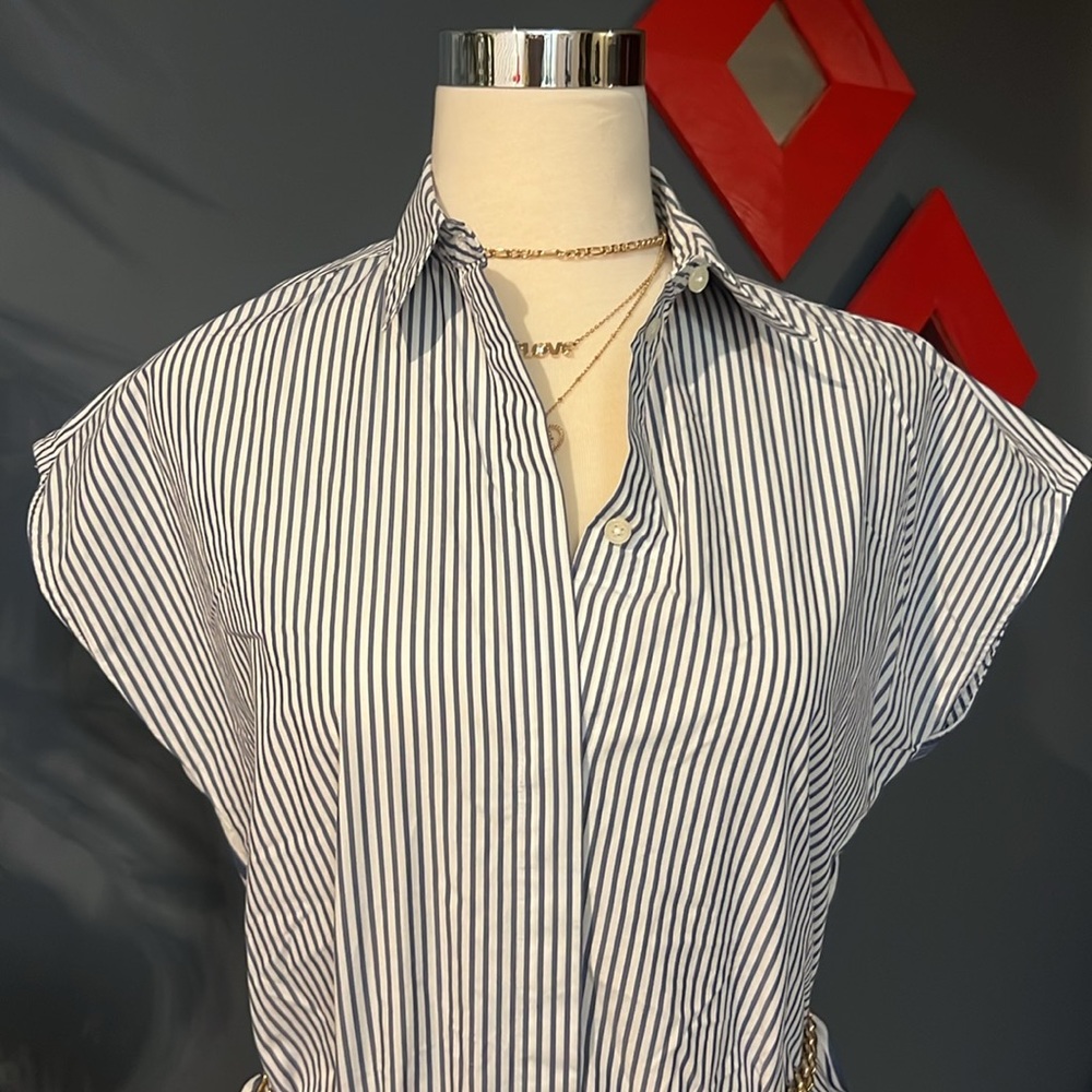 Madewell Stripe Mix Shirt Dress Size XS - Picture 3 of 7